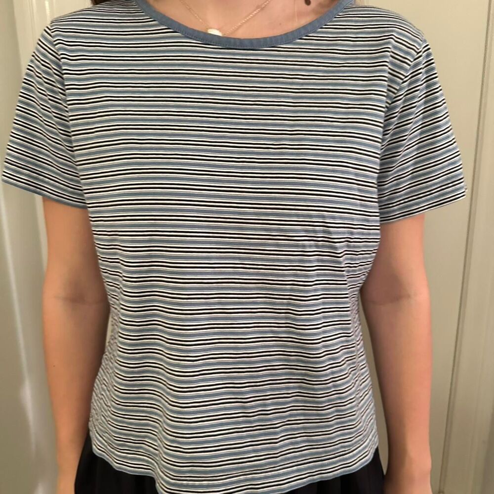 Westbound Women's Blue and Black T-shirt
